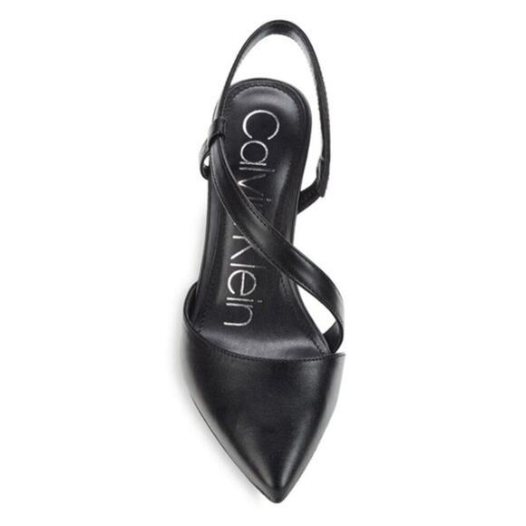 Calvin Klein Women's Faux Leather Pointed Toe Pumps High Heels Size 8.5 - Picture 3 of 16